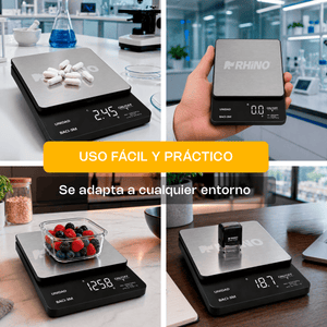 BÁSCULA DIGITAL DE PRECISIÓN DE 0.1G MODELO BACI-3M MARCA RHINO