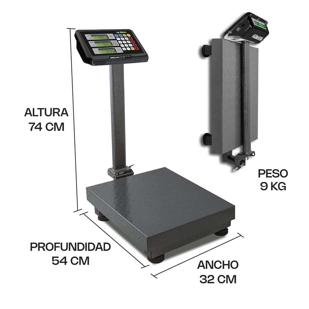 BASCULA DE PLATAFORMA MODELO BAPCA-100 MARCA RHINO