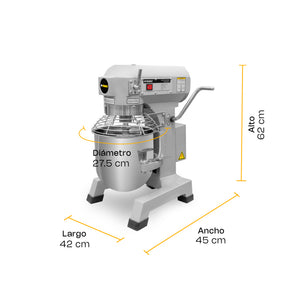 BATIDORA PLANETARIA DE 10LTS MODELO BATI-10 MARCA RHINO