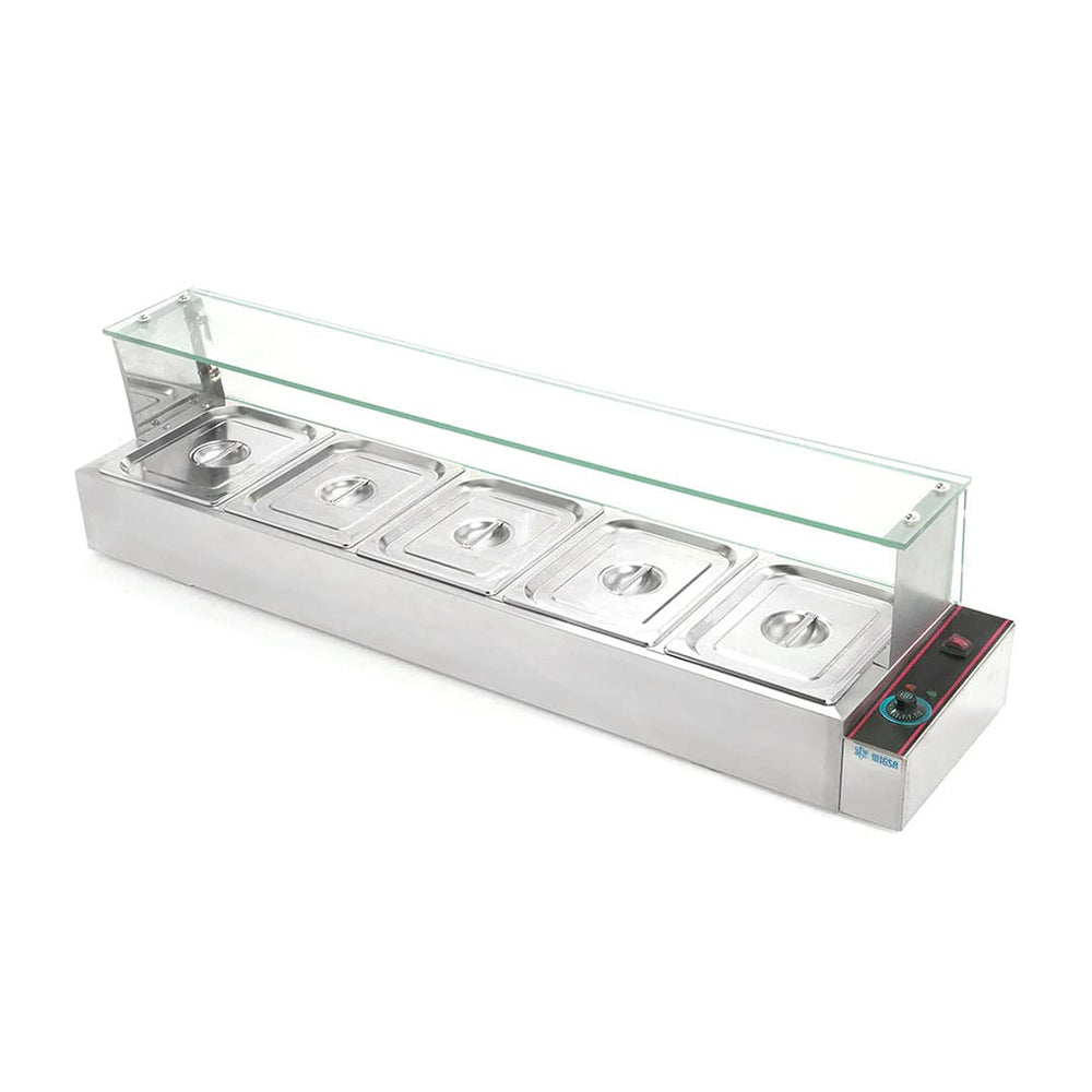 BAÑO MARIA ELECTRICO 5 INSERTOS MODELO BN-B24 MARCA MIGSA