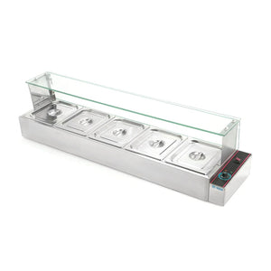 BAÑO MARIA ELECTRICO 5 INSERTOS MODELO BN-B24 MARCA MIGSA