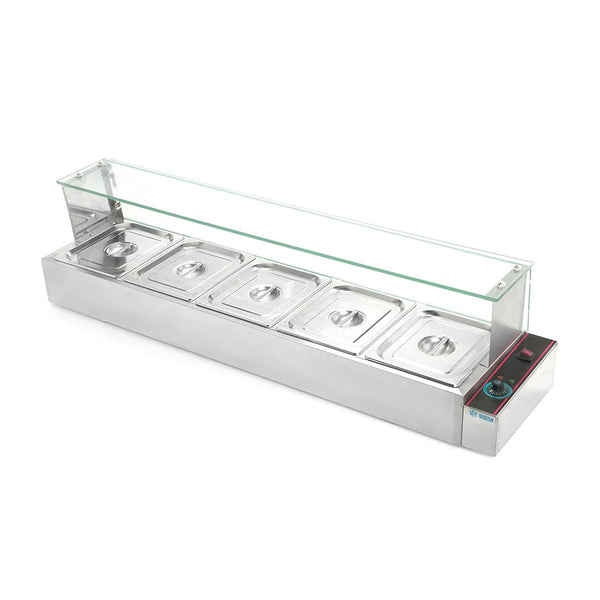 BAÑO MARIA ELECTRICO 5 INSERTOS MODELO BN-B24 MARCA MIGSA