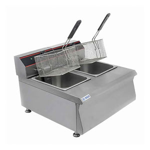 FREIDOR ELÉCTRICO DE 2 TINAS MODELO BN600-E601 MARCA MIGSA