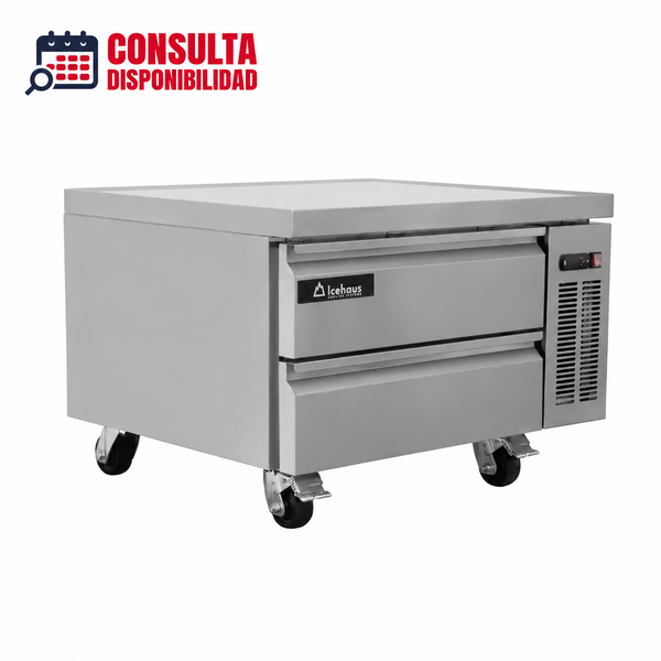 BASE REFRIGERADA PARA MODULARES 2 CAJONES MODELO BRM-2C-SS-01 MARCA ICEHAUS