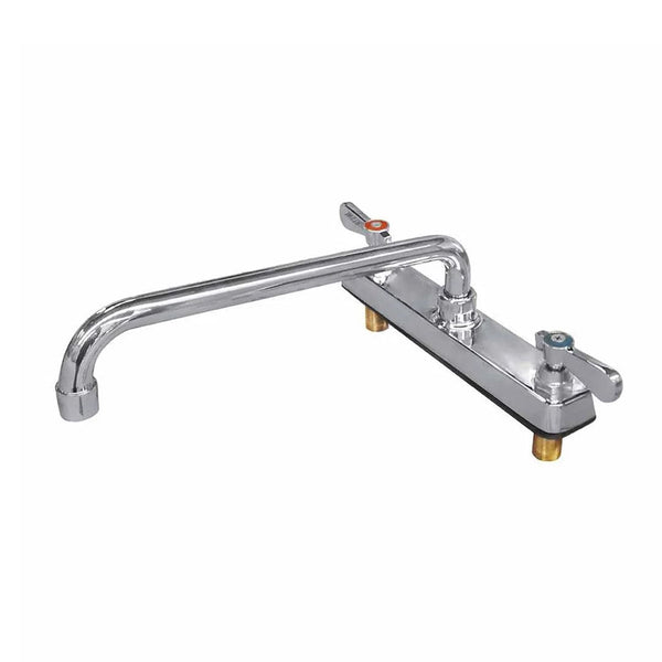 Llave Mezcladora de 8"  MIGSA BXF-H12 Mezcladora de 8″ (20.3 centimetros) cuello de ganso de 12″ (30.5 centimetros), con conexiones macho de 1/2″ NPS (1.3 centimetros)