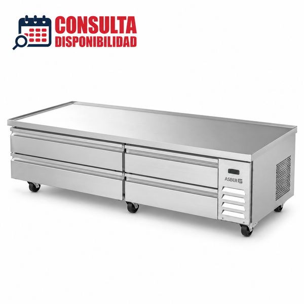 BASE DE CHEF REFRIGERADA 4 CAJONES MODELO ACBR 84 HC MARCA ASBER
