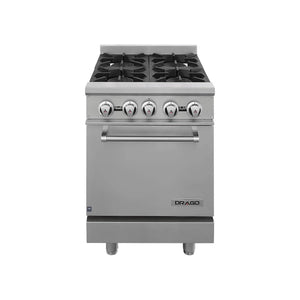 ESTUFA INDUSTRIAL A GAS DE 4 QUEMADORES CON HORNO MODELO GES-040-000_CG-41 MARCA DRAGO