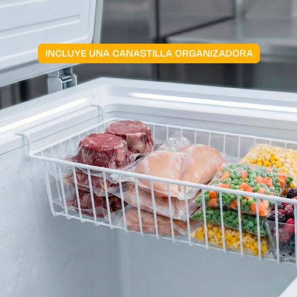 CONGELADOR HORIZONTAL CON TAPA DE ACERO INOXIDABLE 24FT MODELO CONGECO-24X MARCA RHINO