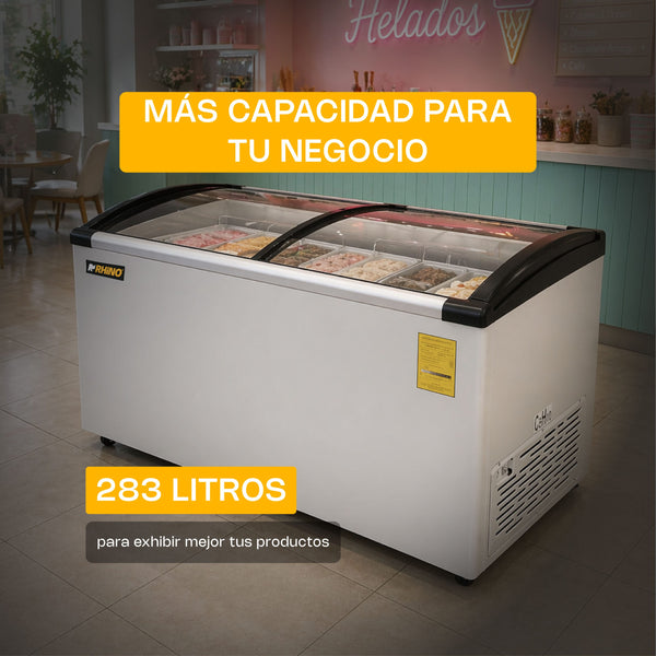 CONGELADOR PALETERO CURVO MODELO CONGECRI-10C MARCA RHINO