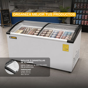 CONGELADOR PALETERO CURVO MODELO CONGECRI-10C MARCA RHINO
