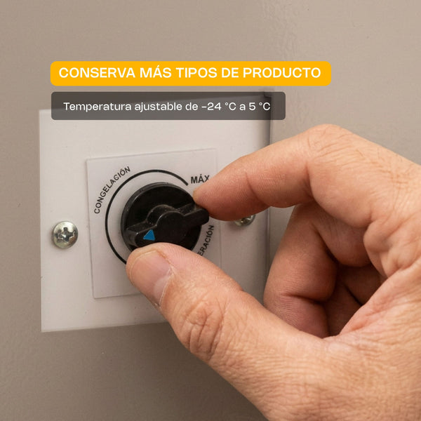 CONGELADOR PALETERO HORIZONTAL PLANO 12FT MODELO CONGECRI-12P MARCA RHINO