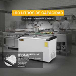 CONGELADOR PALETERO CURVO MODELO CONGECRI-7C MARCA RHINO