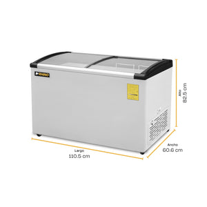 CONGELADOR PALETERO CURVO MODELO CONGECRI-10C MARCA RHINO