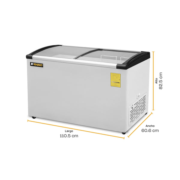CONGELADOR PALETERO CURVO MODELO CONGECRI-10C MARCA RHINO