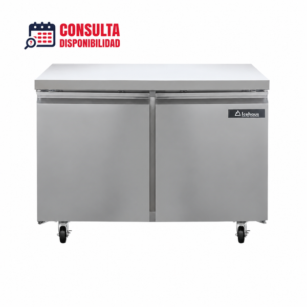 REFRIGERADOR BAJO BARRA 2 PUERTAS MODELO RBB-2P-SS-01 MARCA ICEHAUS