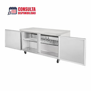 REFRIGERADOR BAJO BARRA 2 PUERTAS MODELO RBB-2P-SS-02 MARCA ICEHAUS