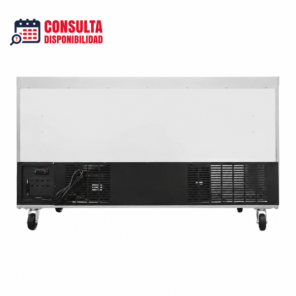 REFRIGERADOR BAJO BARRA 2 PUERTAS MODELO RBB-2P-SS-02 MARCA ICEHAUS