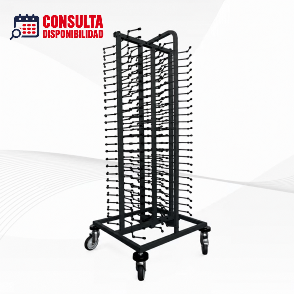 CARRO PORTA PLATOS MODELO CPP 100 MARCA ASBER