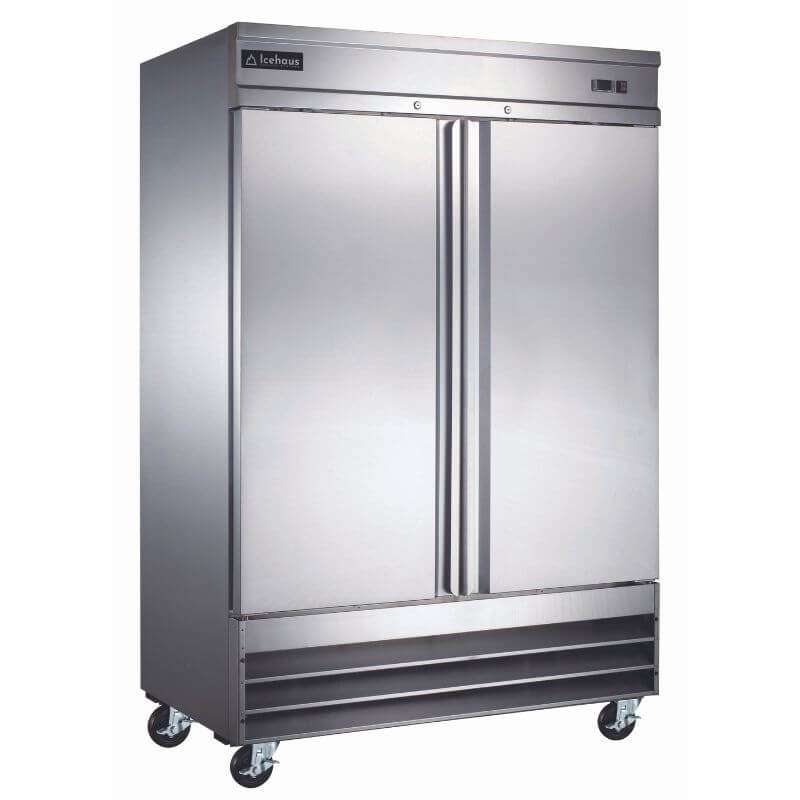 CONGELADOR DE ACERO INOXIDABLE DE 1 PUERTA DE CRISTAL MOD  CV-1PC-SS-01  MARCA ICEHAUS