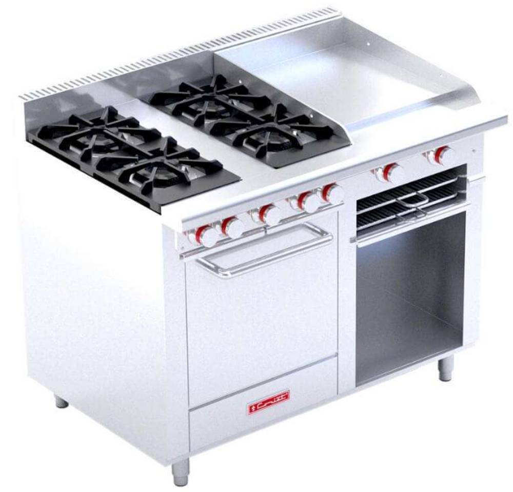 ESTUFA A GAS MODELO MINICHEF DE PISO MASTER LINEA PREMIUM MARCA CORIAT