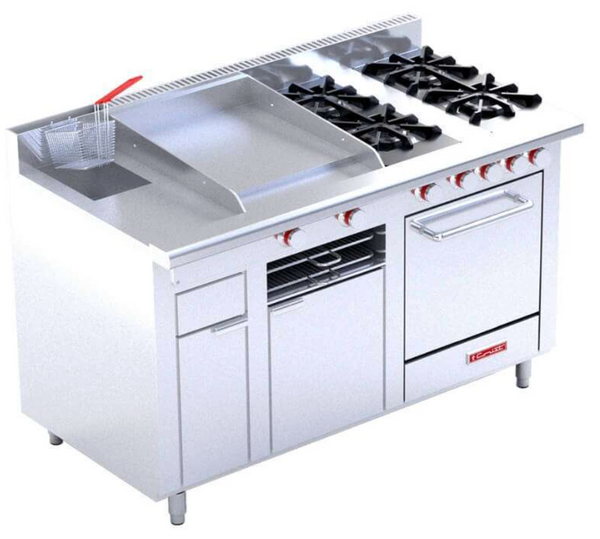 ESTUFA A GAS MOD MULTICHEF DE PISO MASTER LINEA PREMIUM MARCA CORIAT
