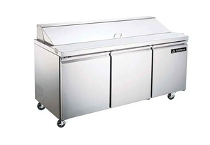 MESA PARA ENSALADAS 3 PUERTAS MODELO ME-3P-SS-01 MARCA ICEHAUS