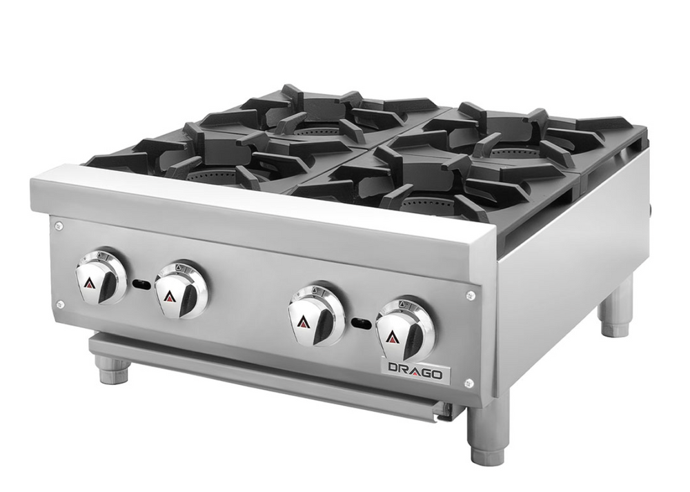 PARRILLA A GAS DE 4 QUEMADORES MODELO CG-40 MARCA DRAGO