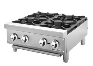 PARRILLA A GAS DE 4 QUEMADORES MODELO CG-40 MARCA DRAGO