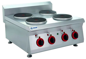 PARRILLA ELÉCTRICA CON 4 PLATOS CALIENTES MODELO BN600-E603 MARCA  MIGSA