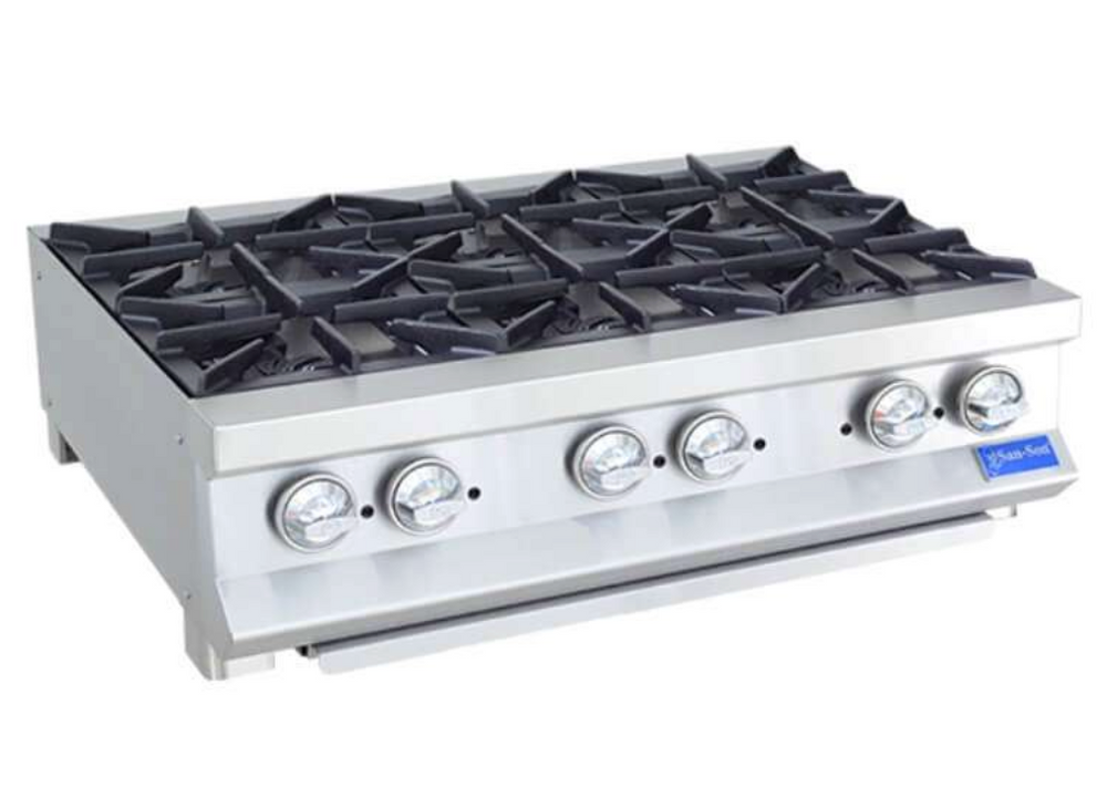 PARRILLA DE 6 QUEMADORES MODELO SS6Q MARCA SAN-SON