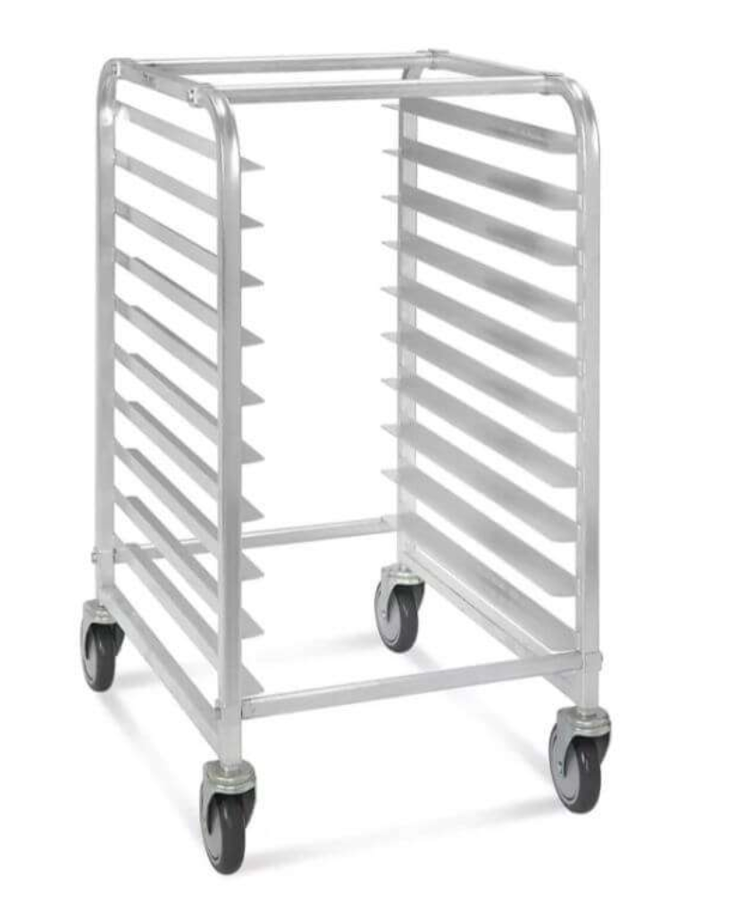 CARRO ESPIGUERO DE ALUMINIO PARA 10 CHAROLAS MOD 6063-T1 MARCA MIGSA
