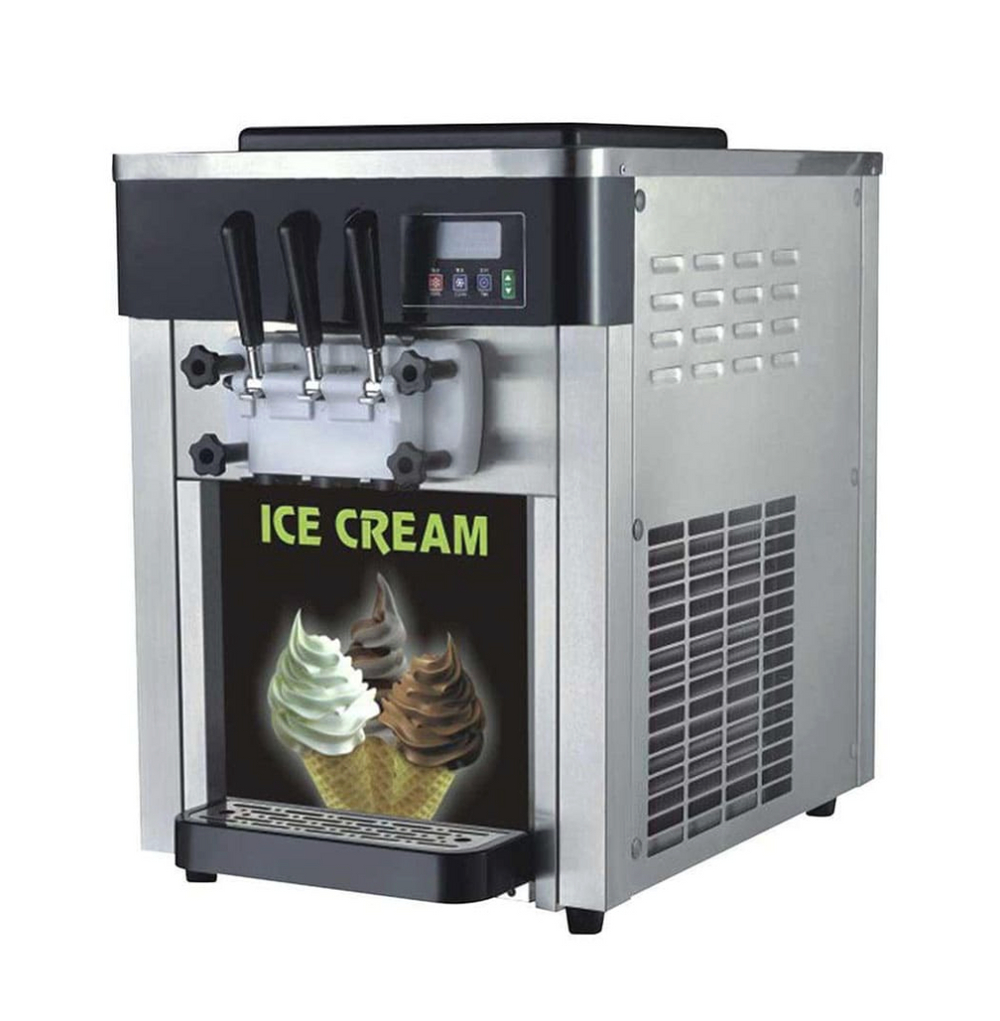 MÁQUINA DE HELADO SUAVE DE MESA DE 2 SABORES MODELO BQL-818BT MARCA MIGSA