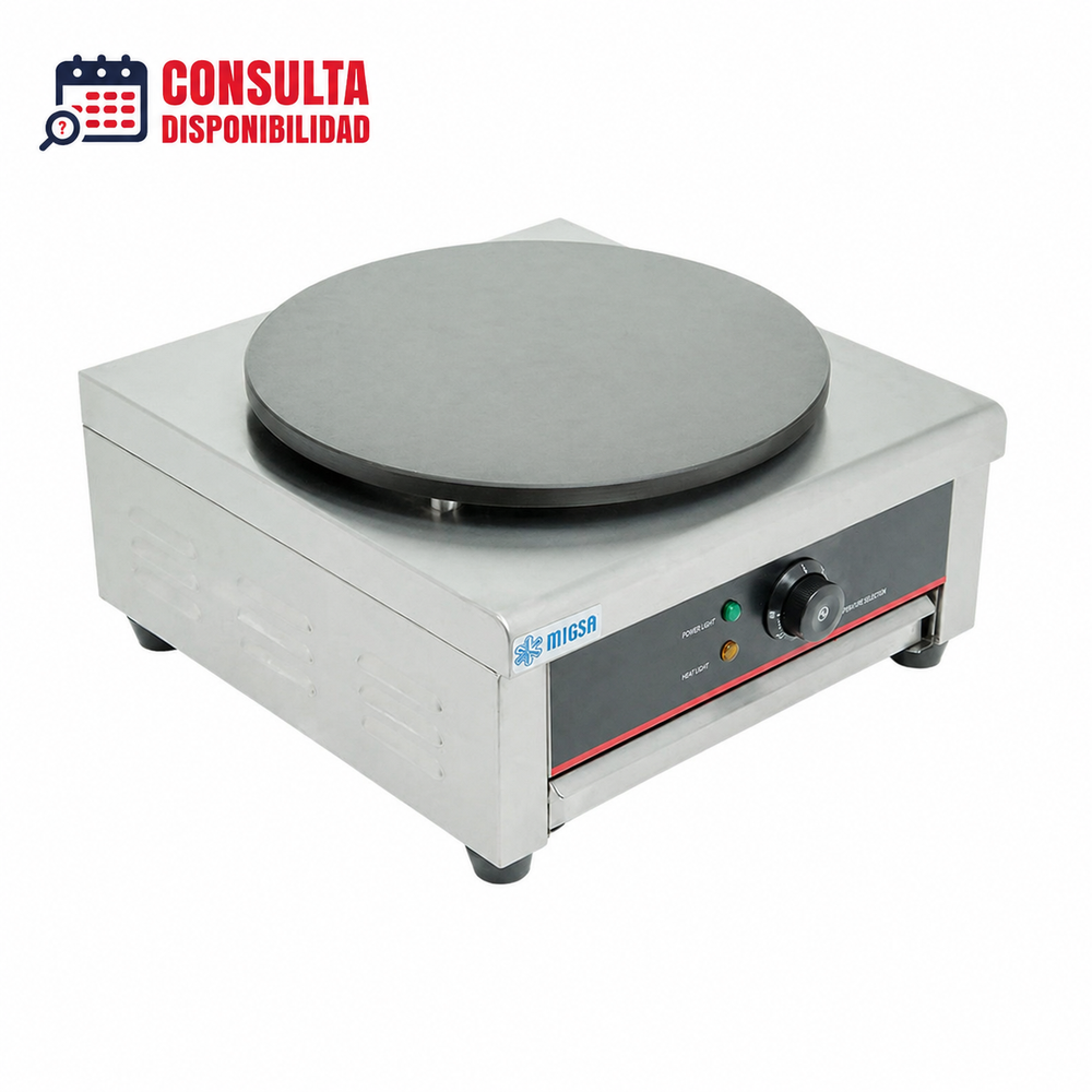 CREPERA PROFESIONAL SENCILLA ELÉCTRICA DE 40CM MODELO EM-1 MARCA MIGSA
