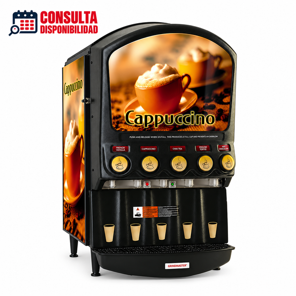 CAFETERA PARA POLVOS 5 SABORES MODELO PIC-5 MARCA GRINDMASTER BY TOLEDO