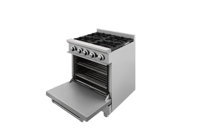 ESTUFA INDUSTRIAL A GAS DE 4 QUEMADORES CON HORNO MODELO GES-040-000_CG-41 MARCA DRAGO