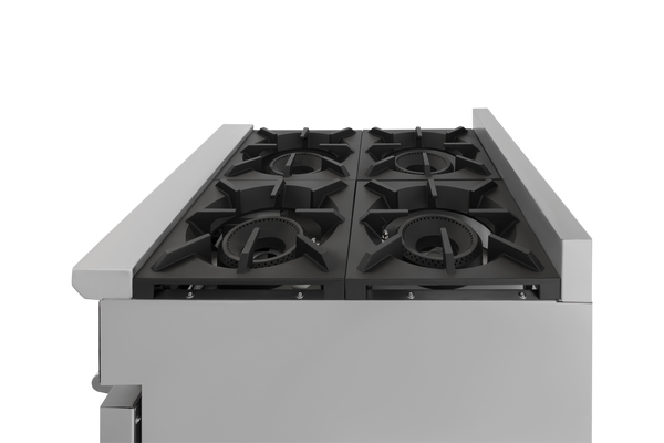 ESTUFA INDUSTRIAL A GAS DE 4 QUEMADORES CON HORNO MODELO GES-040-000_CG-41 MARCA DRAGO