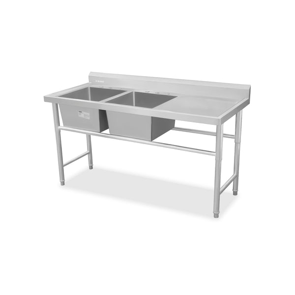 FREGADERO DE 2 TARJAS MODELO FREGA-2T MARCA RHINO