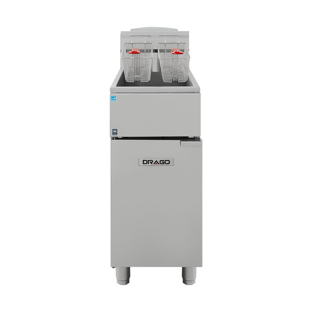 Freidora industrial DRAGO GFR-335-09 Medidas 396 x 774 x 1096 mm