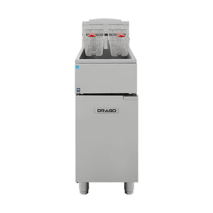 Freidora industrial DRAGO GFR-335-09 Medidas 396 x 774 x 1096 mm