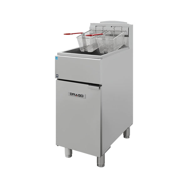 Freidora industrial DRAGO GFR-335-09 Medidas 396 x 774 x 1096 mm