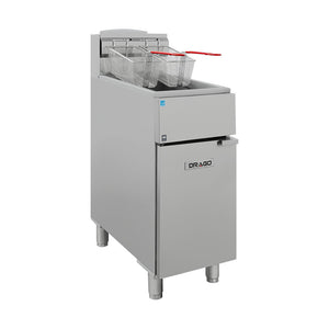 Freidora industrial DRAGO GFR-335-09 Medidas 396 x 774 x 1096 mm