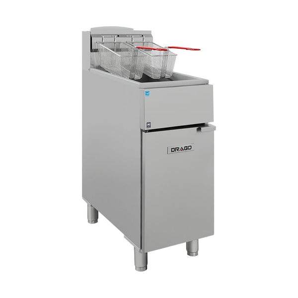 Freidora industrial DRAGO GFR-335-09 Medidas 396 x 774 x 1096 mm