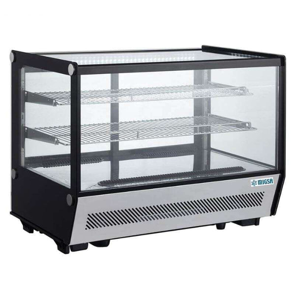 VITRINA EXHIBIDORA CRISTAL RECTO, CAPACIDAD DE 190 LITROS MODELO GN-1200RT MARCA MIGSA