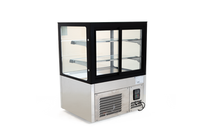 VITRINA EXHIBIDORA CRISTAL RECTO  MODELO GN-900RT CAPACIDAD DE 140 LITROS MARCA  MIGSA