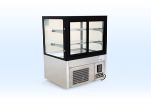 VITRINA EXHIBIDORA CRISTAL RECTO  MODELO GN-900RT CAPACIDAD DE 140 LITROS MARCA  MIGSA