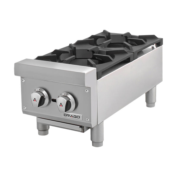 PARRILLA A GAS DE 2 QUEMADORES MODELO CG-20 MARCA DRAGO