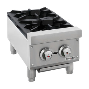 PARRILLA A GAS DE 2 QUEMADORES MODELO CG-20 MARCA DRAGO