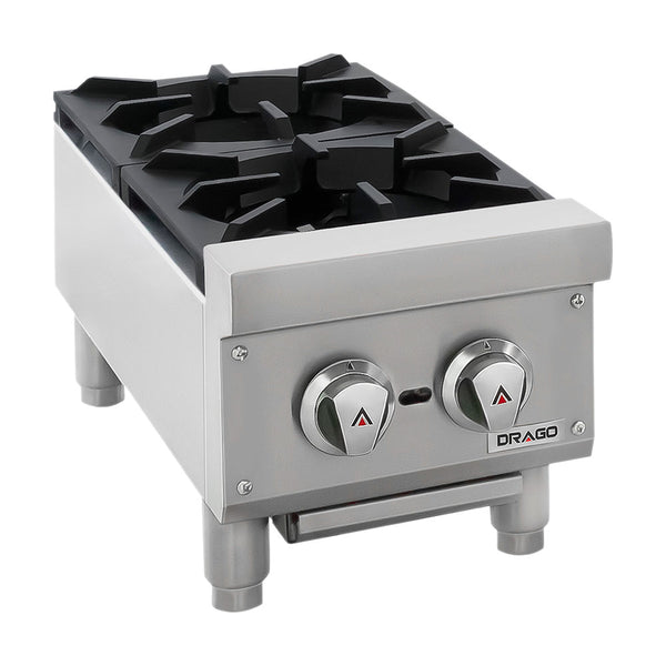 PARRILLA A GAS DE 2 QUEMADORES MODELO CG-20 MARCA DRAGO