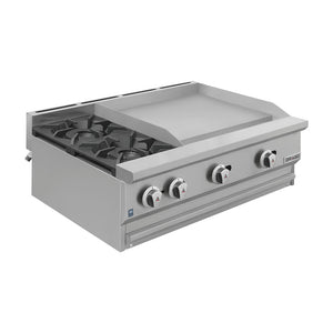 COMBINADO PARRILLA Y PLANCHA DE 2 QUEMADORES MODELO CG-20PD MARCA DRAGO