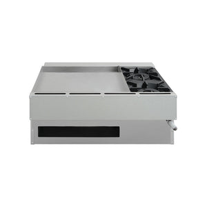 COMBINADO PARRILLA Y PLANCHA DE 2 QUEMADORES MODELO CG-20PD MARCA DRAGO